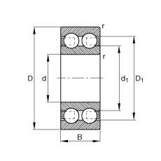 S 4205-B-TVH, (j) DIN 625-3 ˜ʵҪߴ磬p