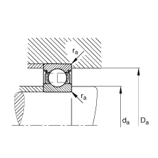 S 6007-2Z,  DIN 625-1 ˜ʵҪߴ, ɂg϶ܷ