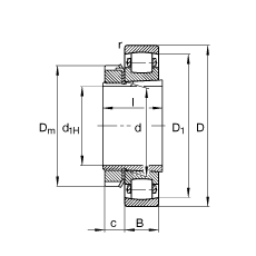 ΝLS 20206-K-TVP-C3 + H206,  DIN 635  DIN 5415 ˜ʵҪߴ, F׺;o